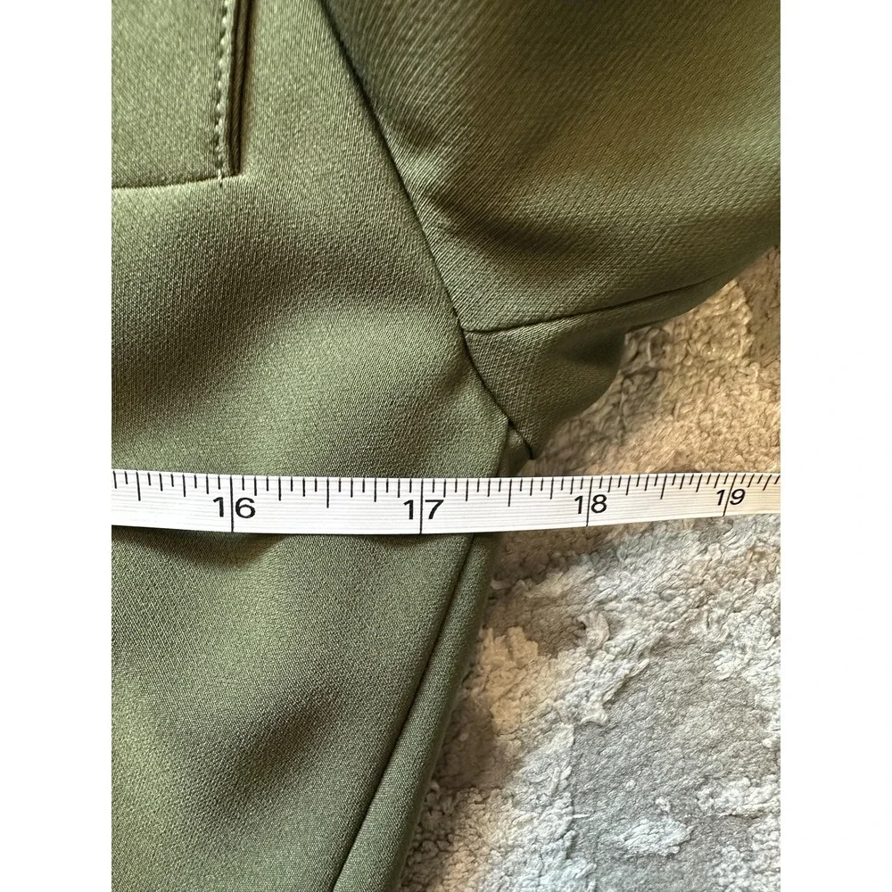 LITA by Ciara Blazer Womens XS Olive Green Belted D-Ring Jacket Made Italy LS7-1 - Picture 10 of 12